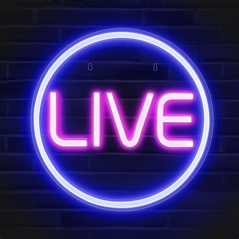 Buy Lumoonosity LIVE Neon Signs - LED Live On Air Neon Lights for Twitch, Tiktok, Youtube ...