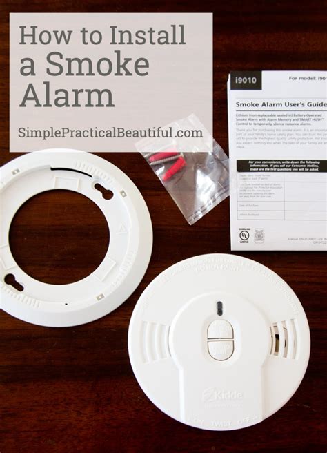 How to Install a Smoke Alarm: It's so easy! - Simple Practical Beautiful