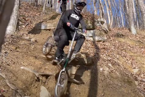 Rider Adds An Even Greater Level Of Difficulty To Windrock Bike Park - BikeMag