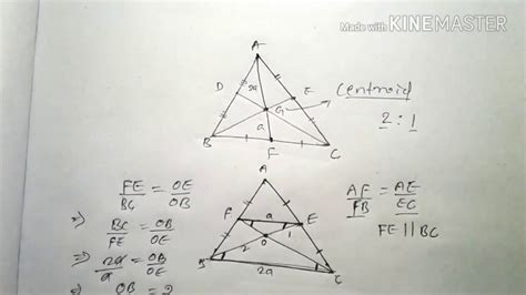 MEDIAN AND CENTROID OF A TRIANGLE || SOME PROPERTIES || HINDI - YouTube