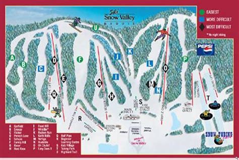 Ski Snow Valley Trail Map | Liftopia