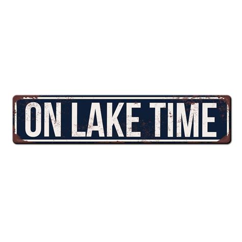 On Lake Time Lake House Sign Décor Lake Home Decorations Gift for Lake House Owner New Home Lake ...