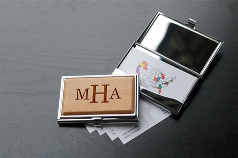 Monogrammed Business Card Holder : Acrylic Playing Card Holder — The Monogrammed Home - Business ...