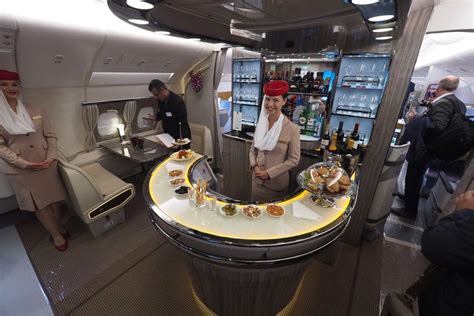 Check Out Emirates' Fancy New Airbus A380 In-Flight Bar - The Points Guy