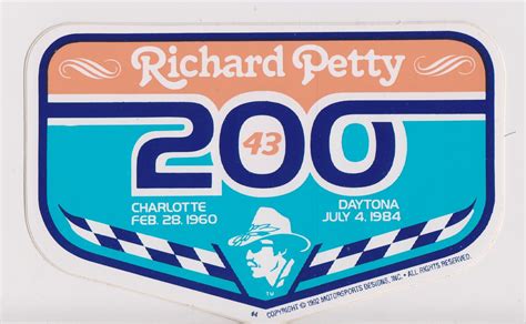 Richard Petty 200 Wins 5" Decal ⋆ American DP