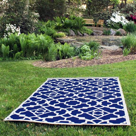 BudgeIndustries Monaco Royal Blue Indoor/Outdoor Area Rug | Wayfair.ca