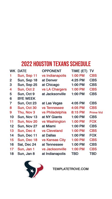 Houston Texans 2024 Preseason Tv Schedule - Ashli Camilla