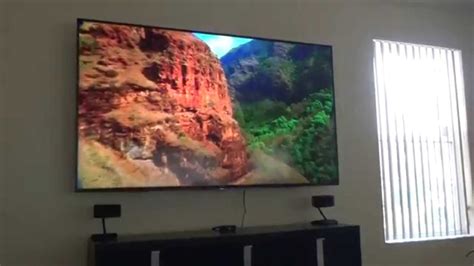 Sony 75 Inch 3D 4K LED (XBR75X850C) Mounted on Wall Part 1 - YouTube