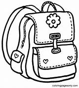 64 Backpack Coloring Pages  ColoringPagesOnlycom In 2025 Cool sketch template