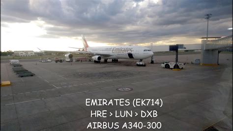 Emirates │ Airbus A340-300 - A6-ERN │ Harare – Lusaka – Dubai │ Full ...