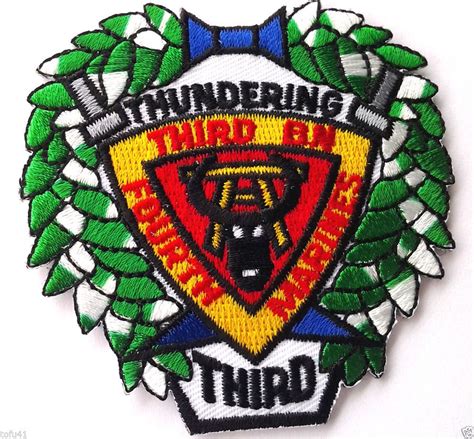 THIRD BATTALION FOURTH MARINES Military Veteran Biker US MARINE Patch PM0650 EE | eBay ...