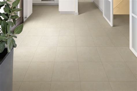 Concrete effect floor beige - Porcelain tiles with coloured body