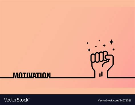 Motivation banner symbol business success Vector Image