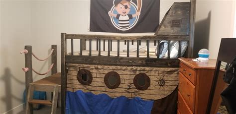 pirate ship loft bed | Ana White