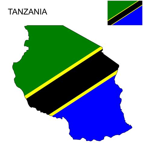 Tanzania 1 Tanzania Flag Map | Tanzania flag, Tanzania, Flag