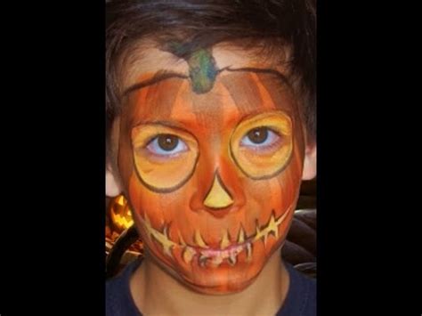 Jack O'Lantern Face Paint Design VIDEO Tutorial - YouTube