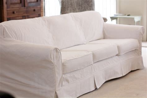 twin fibers: White Couch Slipcover