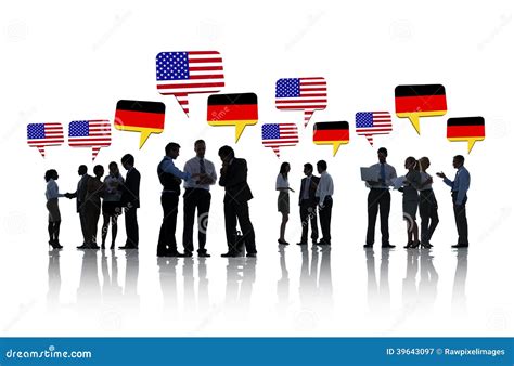 American And German Business People Talking Stock Photo - Image: 39643097