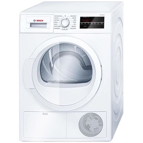 Bosch 300 Series 4-cu ft Stackable Ventless Electric Dryer (White) at ...