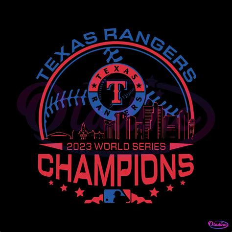 Texas Rangers 2023 World Series Champions SVG Download » Oladino