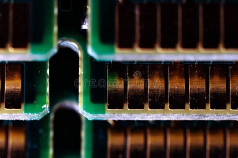 Memory modules. stock photo. Image of golden, technology - 17151704