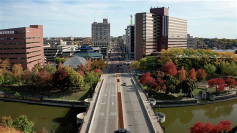 Flint Michigan skyline Photograph by Eldon McGraw - Fine Art America