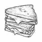 Grilled Cheese Sandwich coloring Page – Coloring Corner sketch template