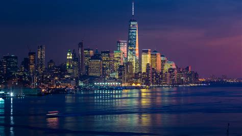 1920x1080 New York Skycrapper 4k Buildings Lights Laptop Full HD 1080P ,HD 4k Wallpapers,Images ...