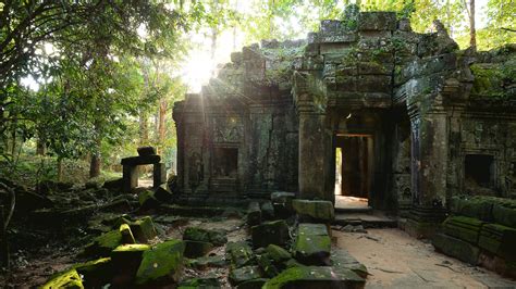 Angkor Wat Architecture Cambodia Temple Stones With Moss 4K 8K HD Nature Wallpapers | HD ...