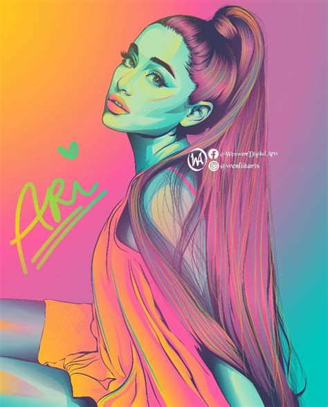 Ariana Grande Fan Art by wenliitarts | Fan art, Vector art illustration ...