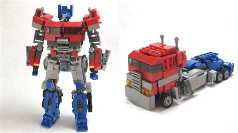 Transformable LEGO Optimus Prime from Bumblebee : lego