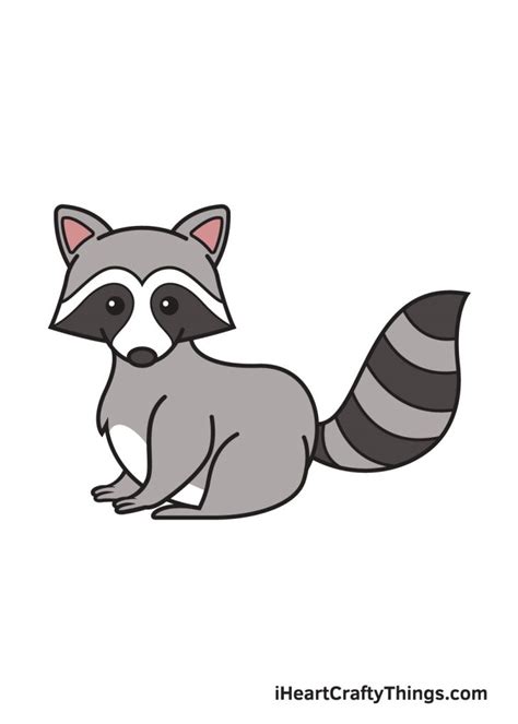 Raccoon Drawing - How To Draw A Raccoon Step By Step