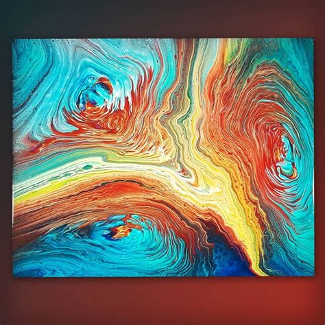 Triple Paint Kiss Pour video! By Olga from Smart Art Materials | Acrylic pouring art, Acrylic ...