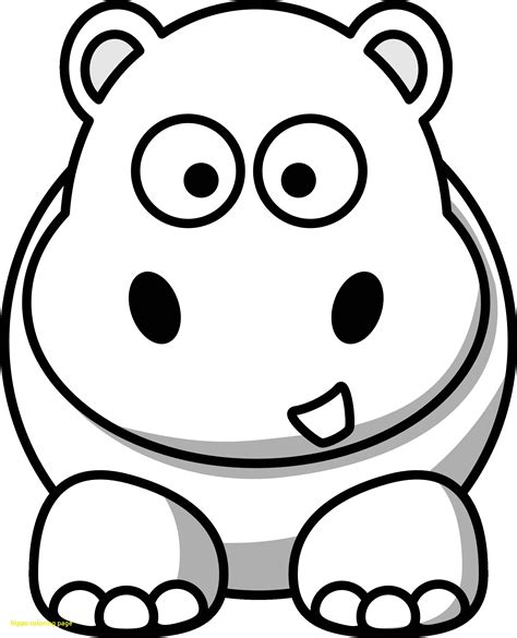 Cute Hippo Coloring Pages at GetDrawings | Free download