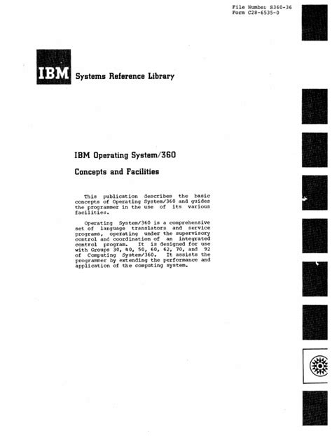 IBM Operating System 360 | PDF | Programming | Computer Program