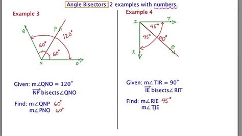 Bisecting Angles Worksheet