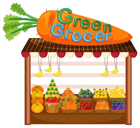 Free Vector | Organic fruit and vegetable store