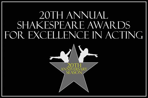 Shakespeare Awards 2018 card - MacGuffin Theatre & Film Company