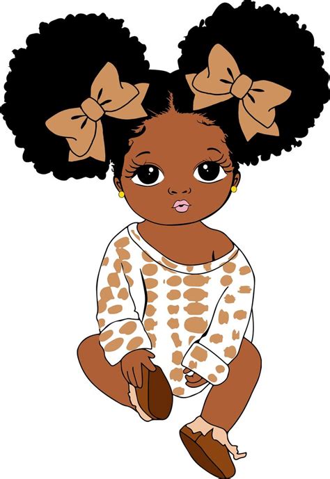 Peekaboo Girl With Puff Afro Ponytails Svg Cute Black African - Etsy ...