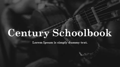 Century Schoolbook Font : Download Free for Desktop & Webfont