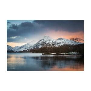 Sunset Mountain Glow Llyn Padarn Photograph by Christine Smart | Fine ...