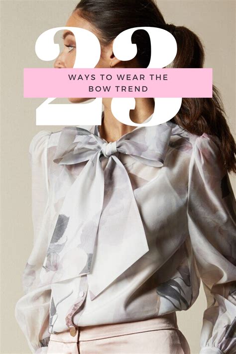 23 Stylish Ways to Wear the Bow Trend | Bow shirt outfit, Bow tops ...