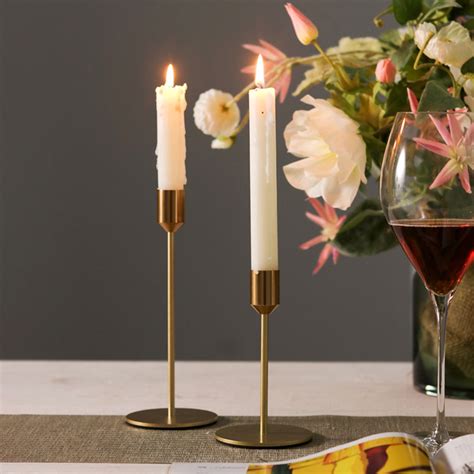 COUTEXYI Candle Holders, Gold Metal Candlestick Holders, Taper Candle ...