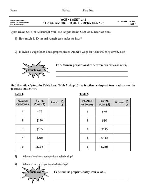 Proportional And Nonproportional Relationships Worksheet – Imsyaf.com