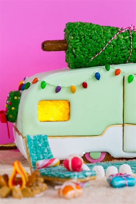 DIY Retro Camper Gingerbread House and Recipe | Sugar & Cloth