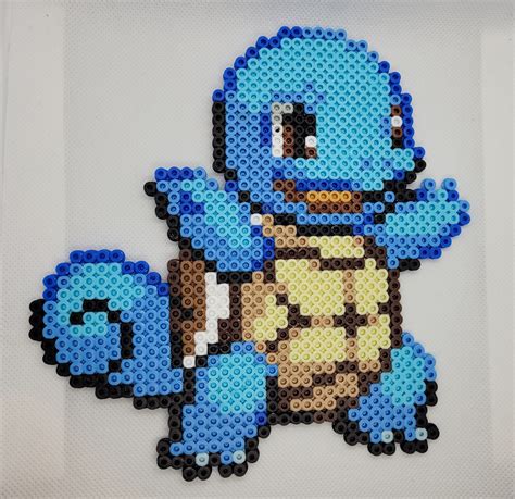 Pokemon Squirtle Perler Beads Pixel Art Pokemon Perler - Etsy Denmark