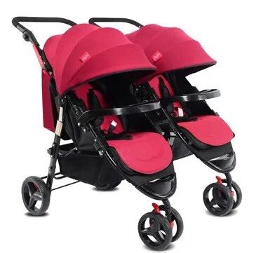 Triplet baby stroller triple twins detachable collapsible lightweight trolley-in Four Wheels ...