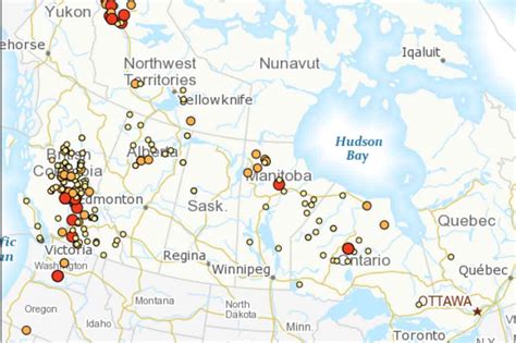 Blog Borg Collective: British Columbia Active Wildfires 2017 Map