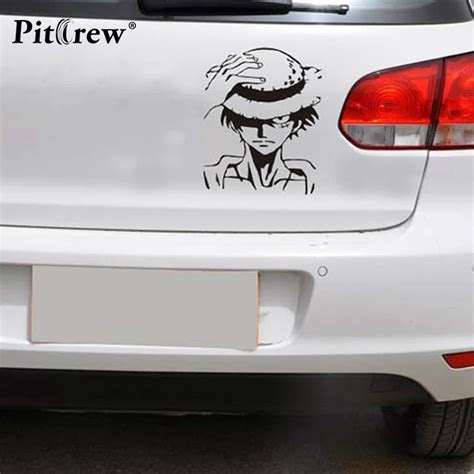 1PC High Quality One Piece Car Stickers Cartoon Luffy Decals Reflective Vinyl Car Styling Truck ...