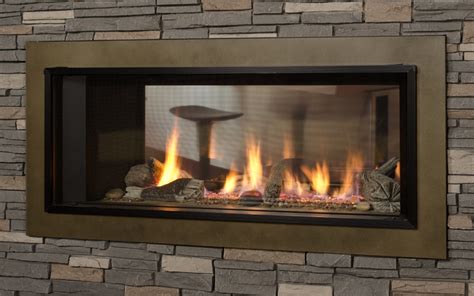 Gas Fireplaces - L1 Linear Series 2-Sided - Kastle Fireplace